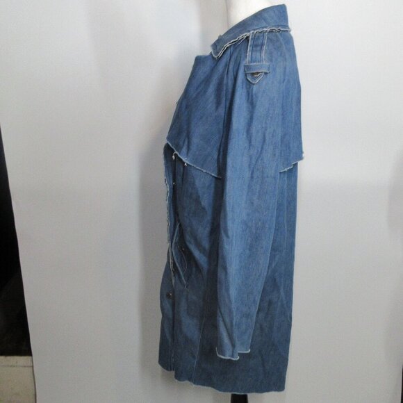 Cache Cache Happy Denim Knee Length Coat/Dress Size 170/92A = Size Large - Picture 6 of 8